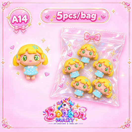 A14 · Doll Head Bead (5pcs/bag)