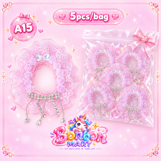 A15 · Lace Rose Wreath (5pcs/bag)